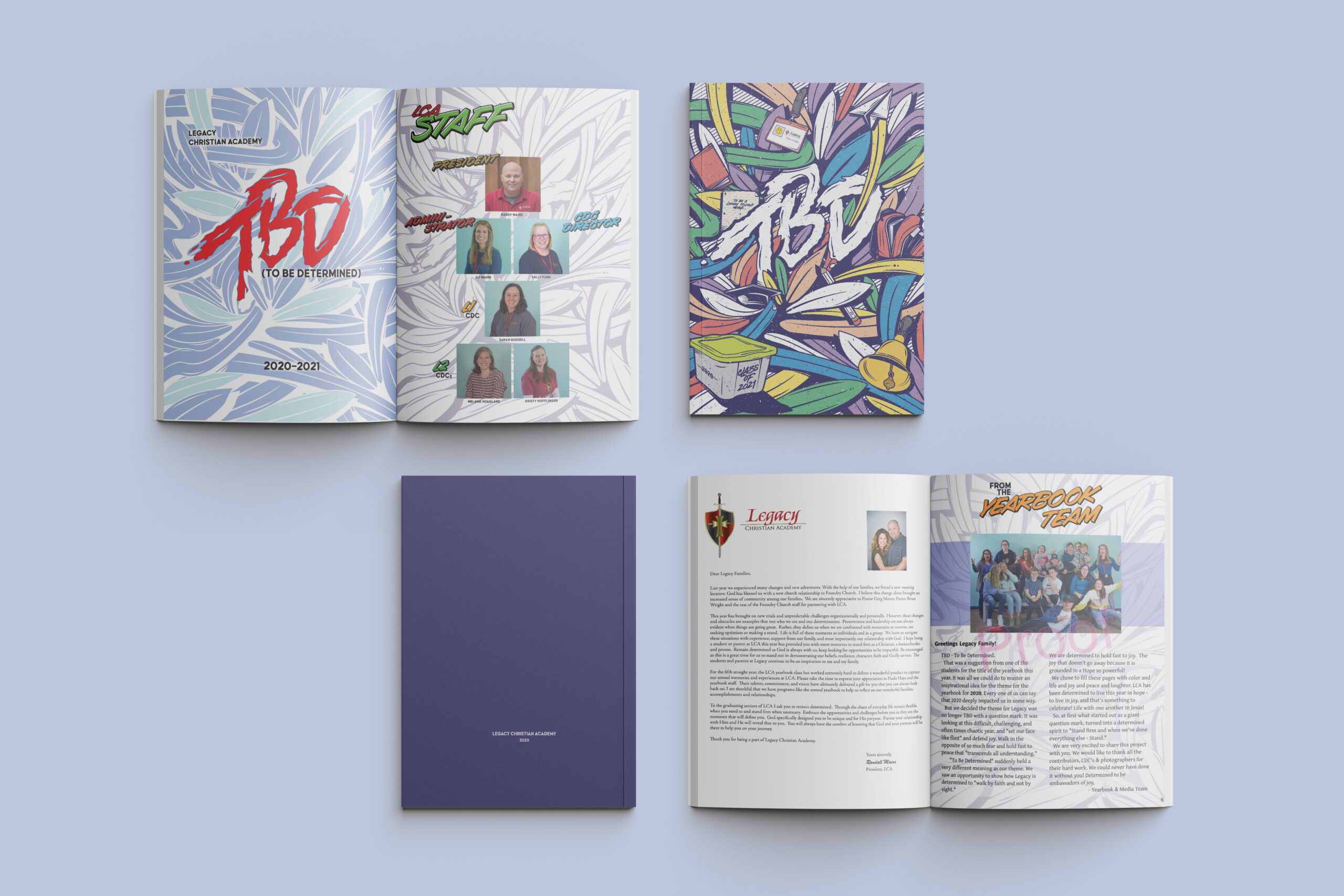 White Giraffe Creative school yearbook design and layout sample