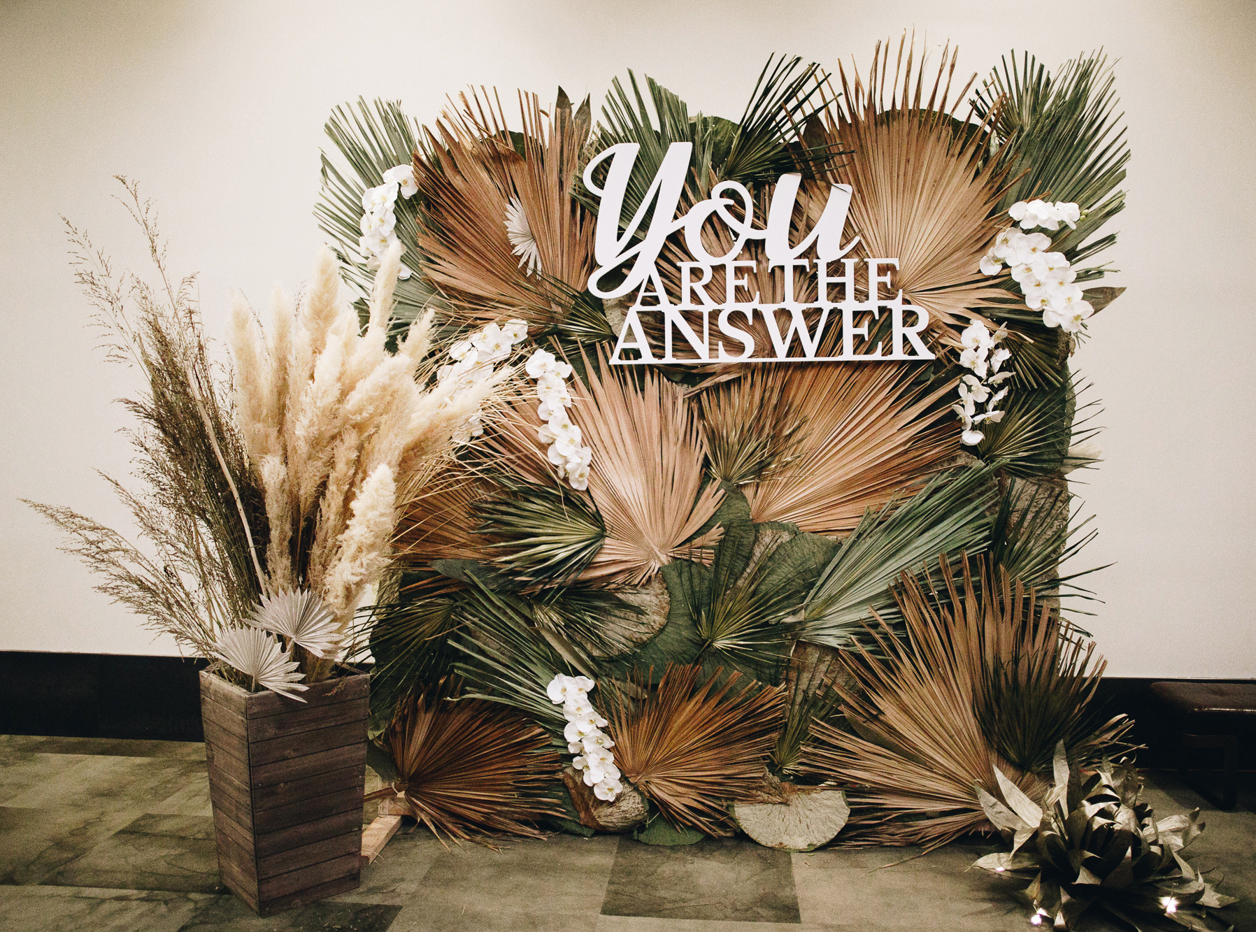 White Giraffe Creative event space design and collateral